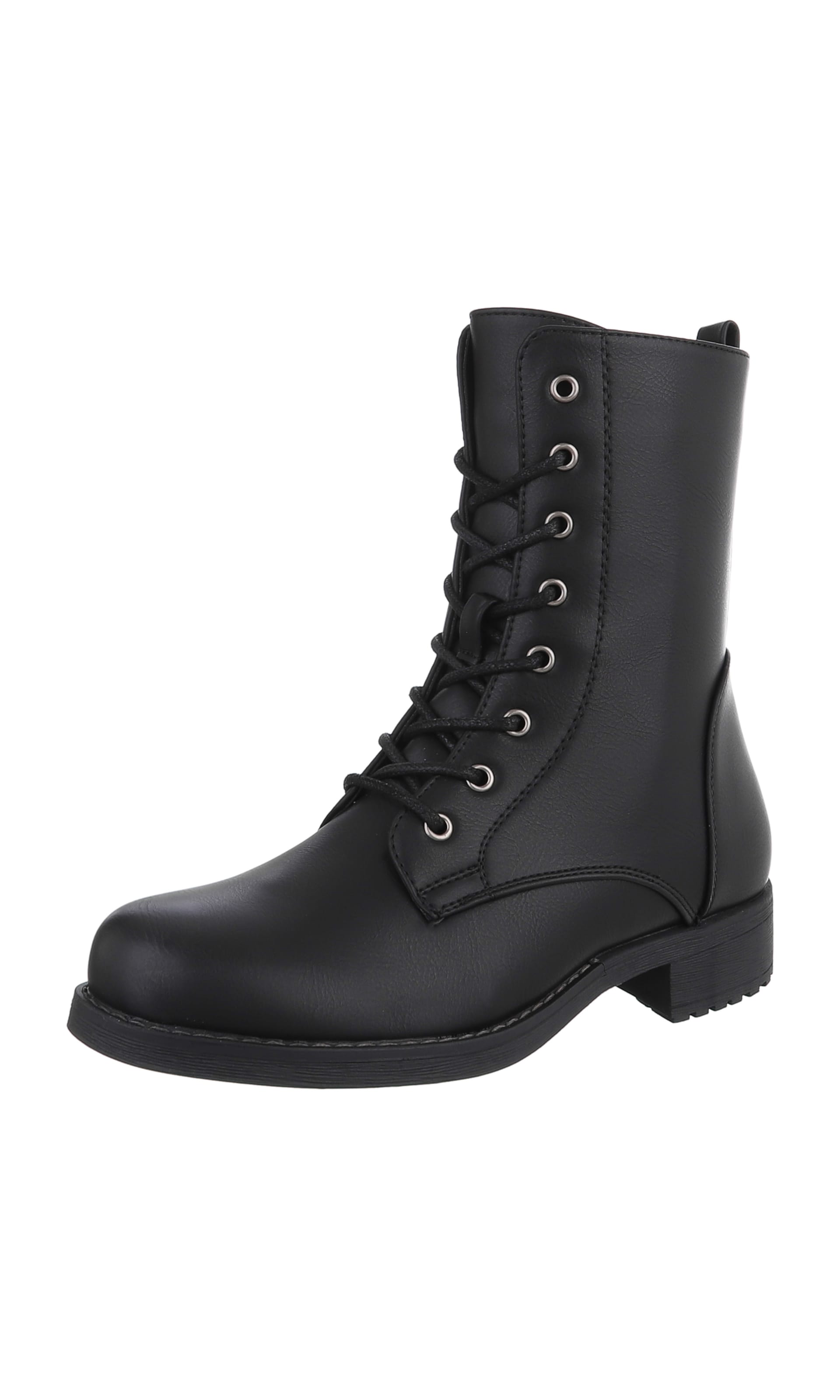 Ital-Design Stiefelette in Schwarz: Vorderseite