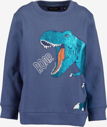 Sweat BLUE SEVEN en bleu : devant