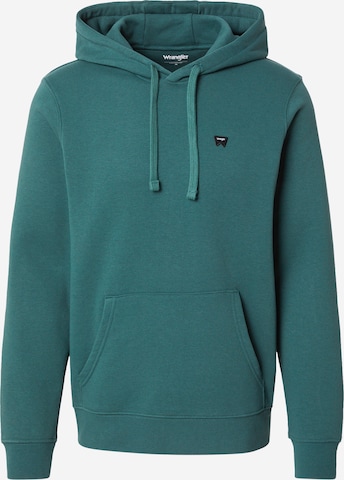 WRANGLER Sweatshirt 'SIGN OFF' i grön: framsida