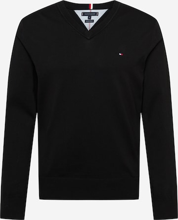 TOMMY HILFIGER Sweter w kolorze czarny: przód