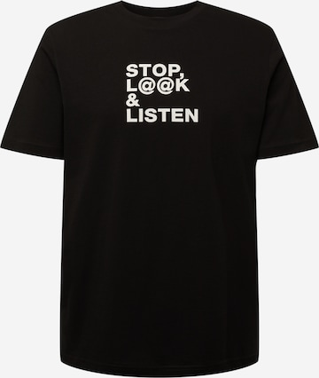 DIESEL Shirt 'JUST' in Zwart: voorkant