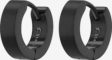Akzent Earrings 'Erik, langlebig' in Black: front