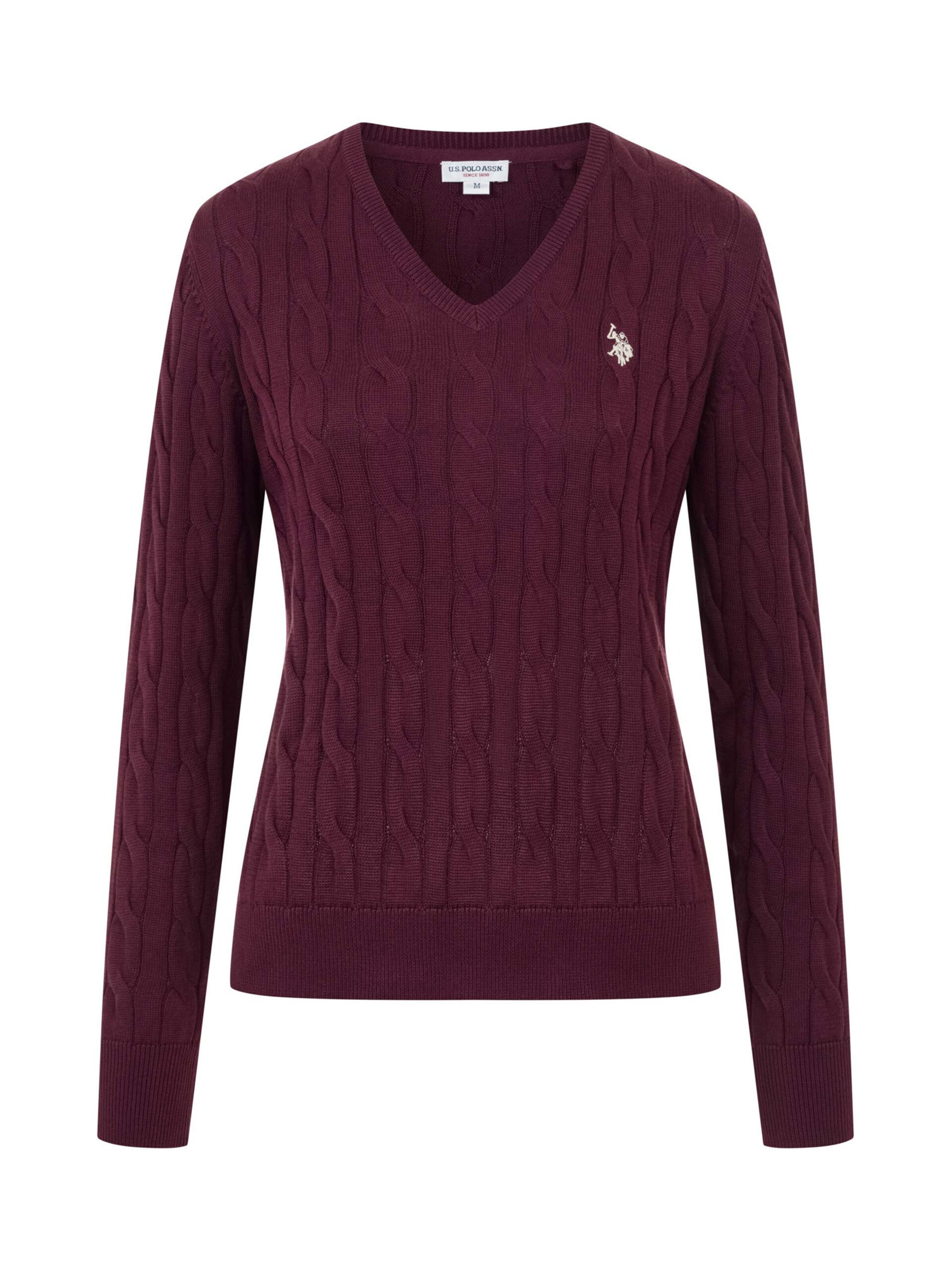 U.S. POLO ASSN. Sweater in Purple: front