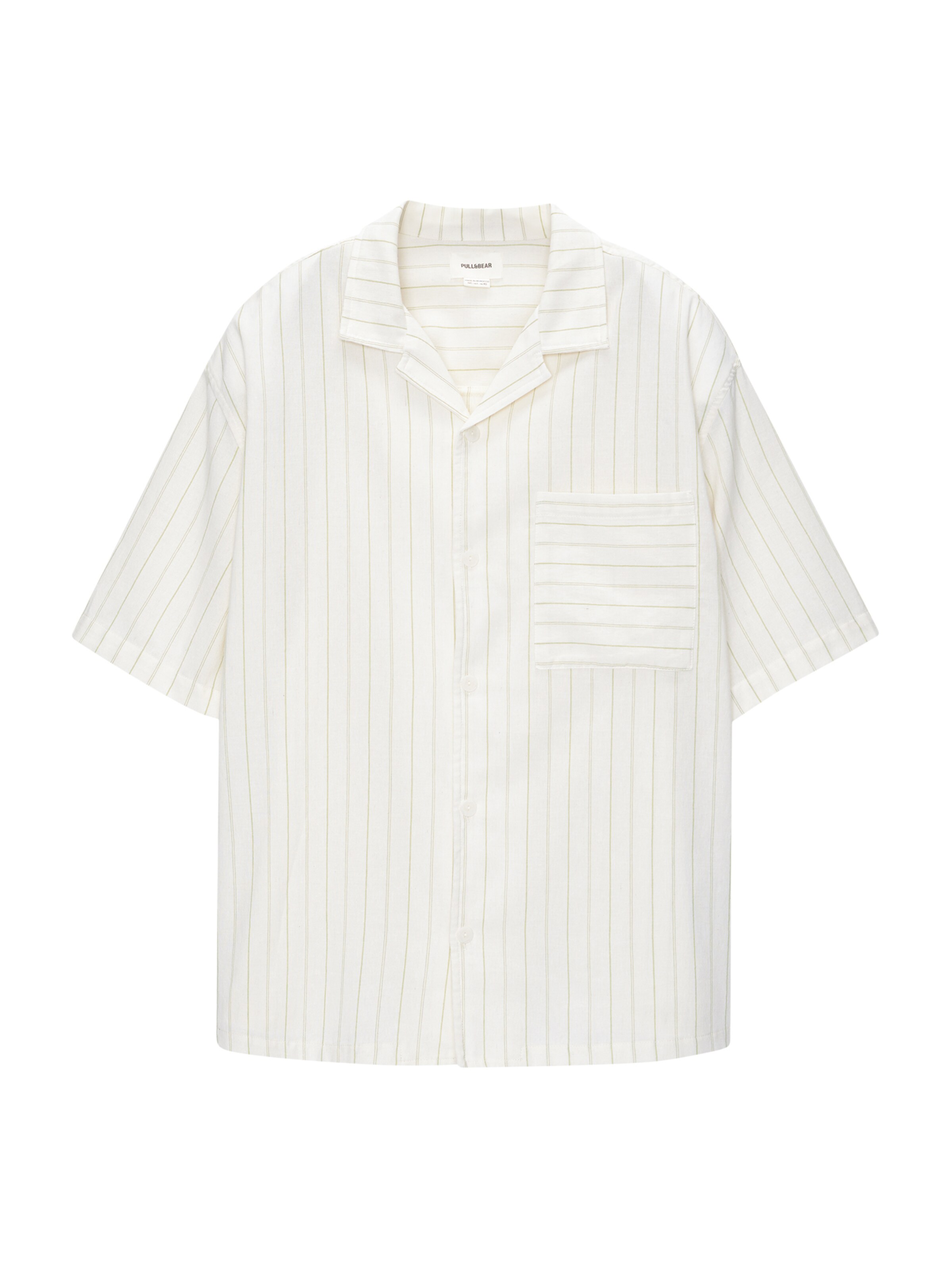 Pull&Bear Comfort fit Koszula w kolorze biały: przód