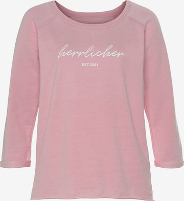 Herrlicher Sweatshirt in Pink: predná strana