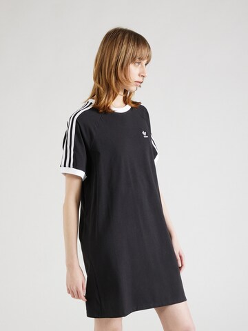 Rochie de la ADIDAS ORIGINALS pe negru: față