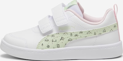PUMA Sneakers 'Courtflex V2 Woods' i lysegrøn / sort / hvid, Produktvisning