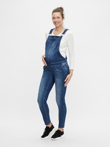 MAMALICIOUS Jean Overalls 'Texas' in Blue: front