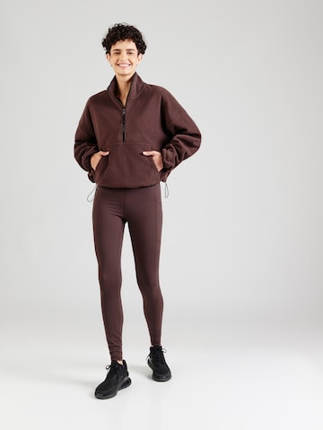 Fabletics Spordipullover 'NO CHILL', värv pruun
