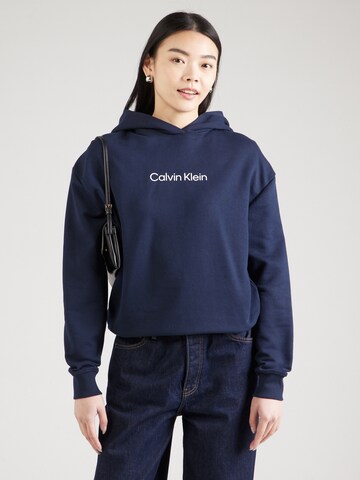 Calvin Klein Μπλούζα φούτερ 'HERO' σε μπλε: μπροστά