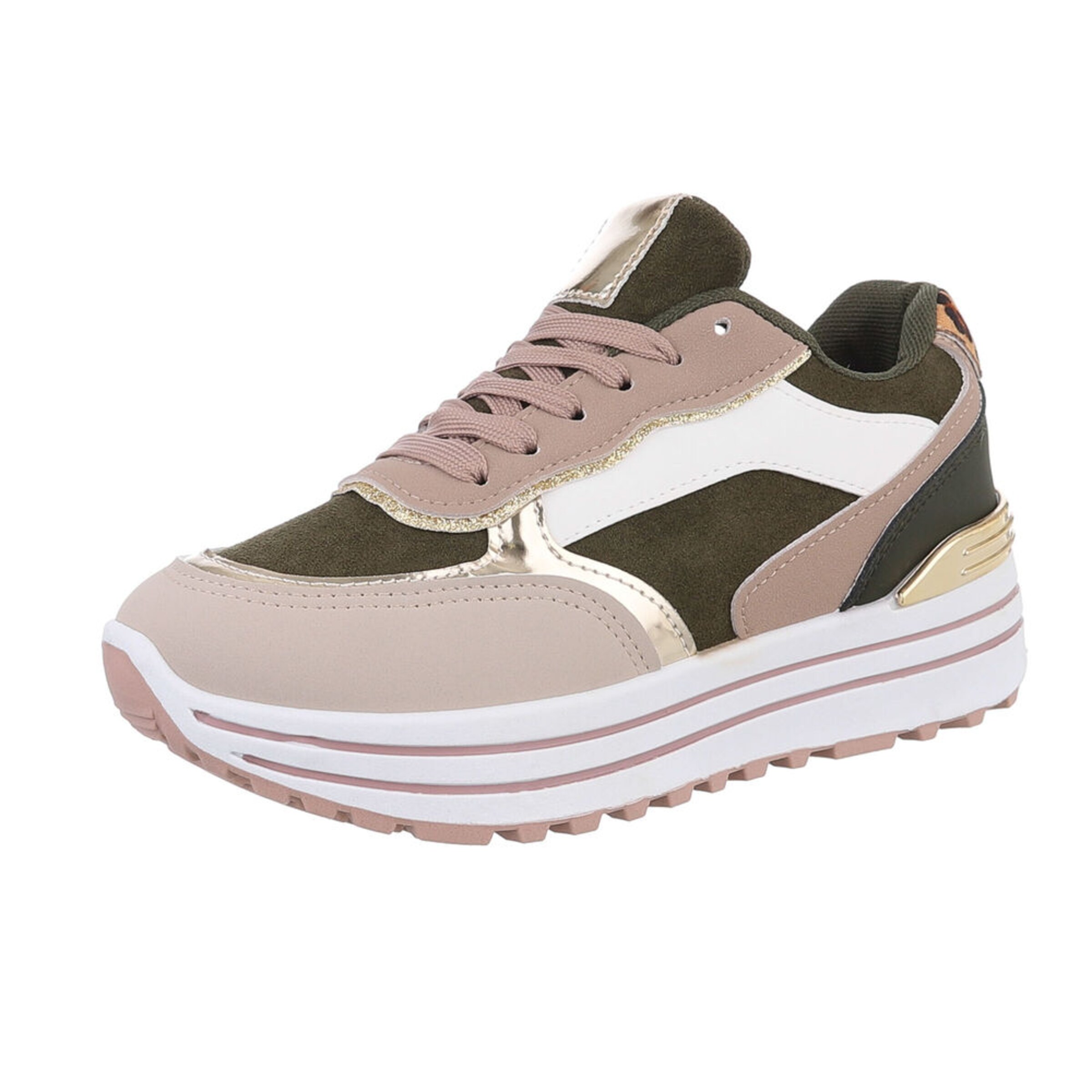 Ital-Design Sneaker in Beige: Vorderseite