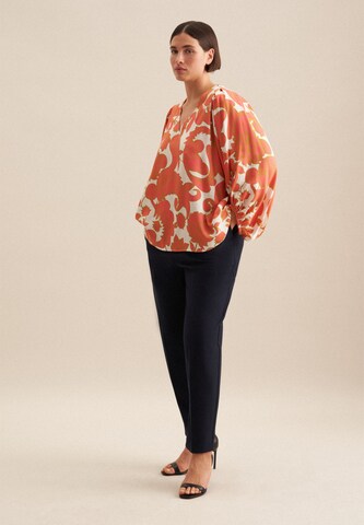 Chemisier 'Schwarze Rose' SEIDENSTICKER en orange