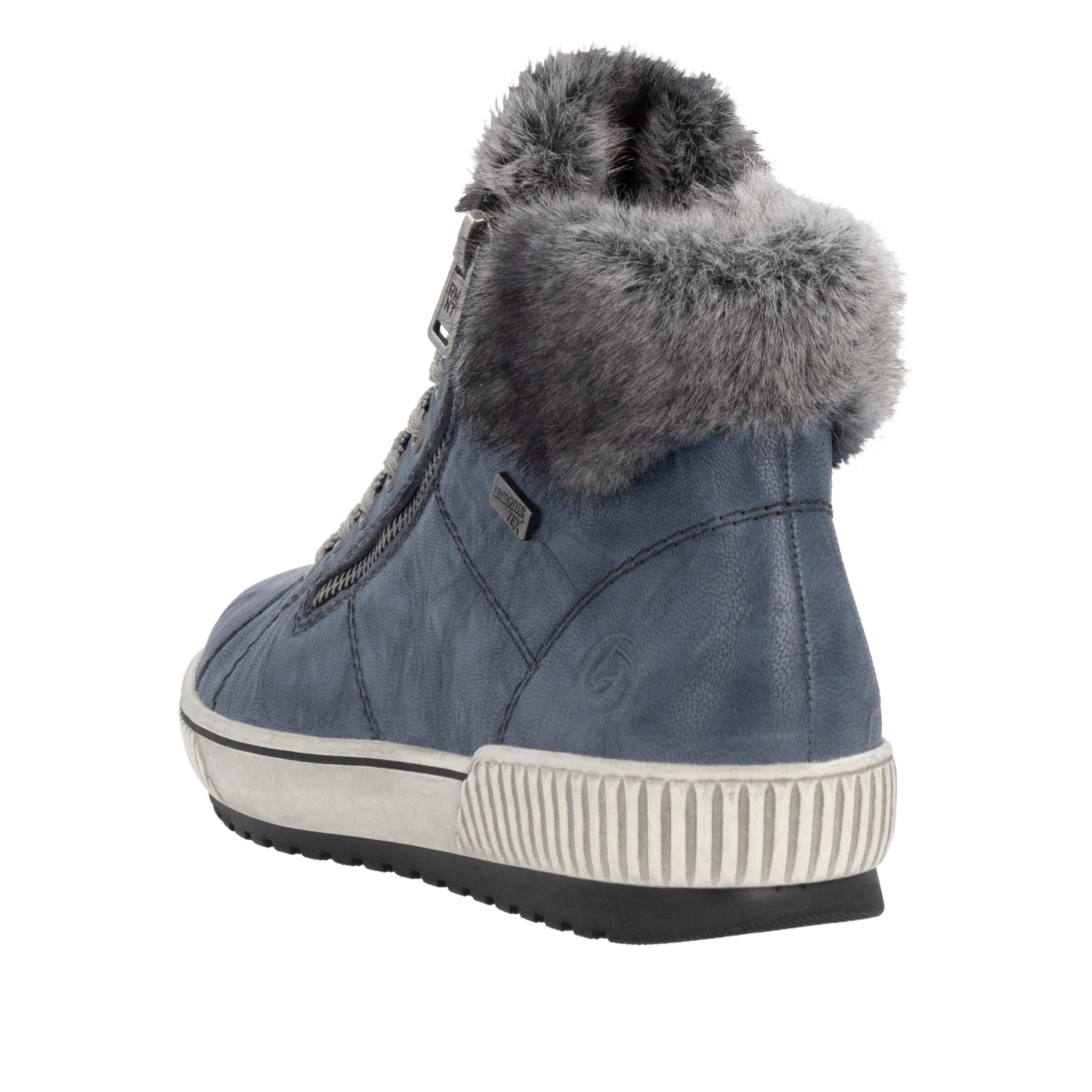 Stivaletto stringato 'D0780' di REMONTE in blu