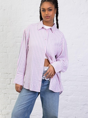 BROKE + SCHÖN Bluse 'Oversize Bluse in Rosa'‌‌‌‌‌‌‌‌‌‌ in Pink