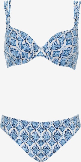SUNFLAIR Bikini koossa M/A värissä sininen / musta / valkoinen, Tuotenäkymä