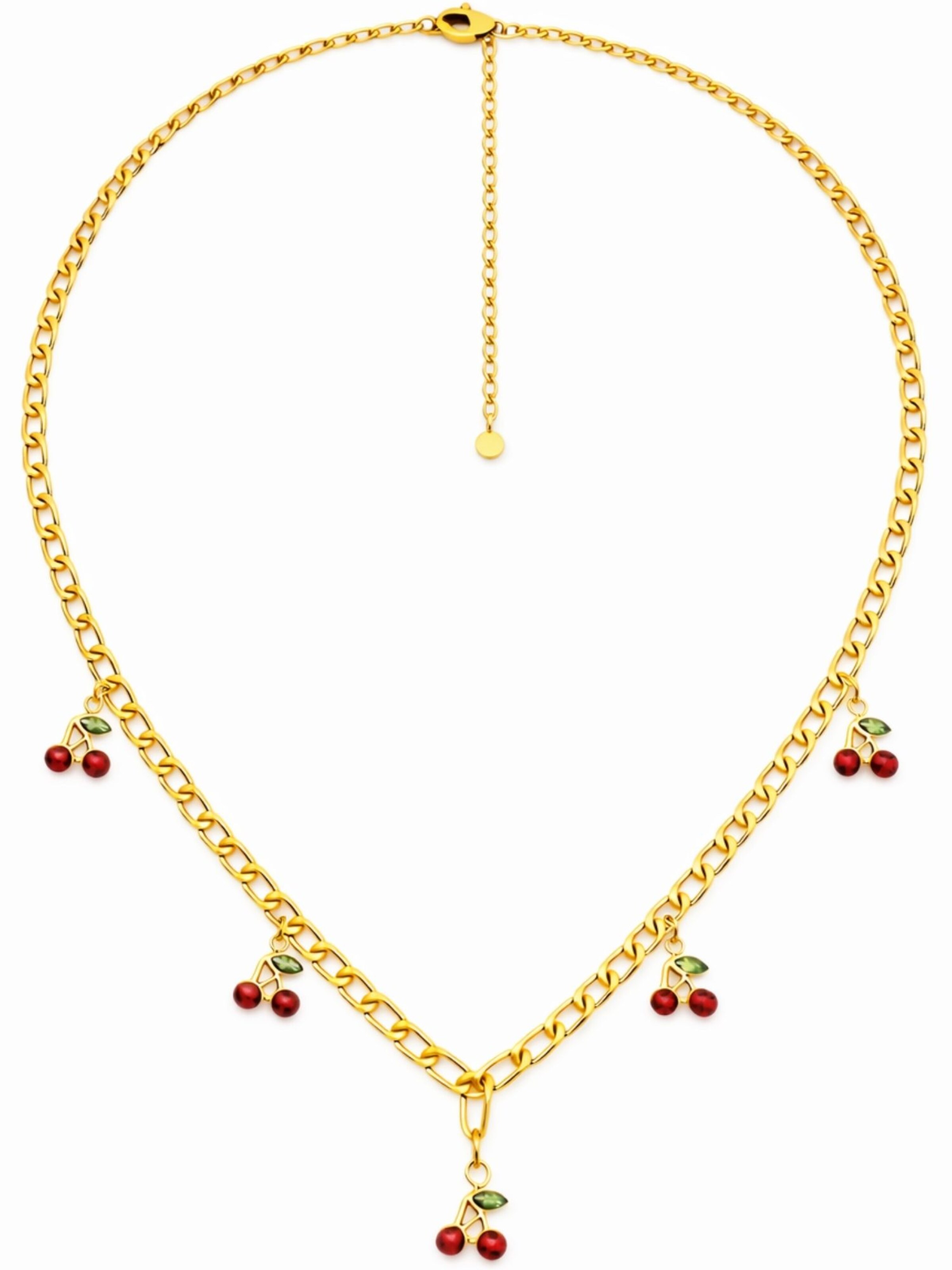 BS Schmuckdesign Necklace 'Cherry Pop' in Gold: front