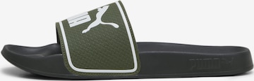 PUMA Mules in Green: front