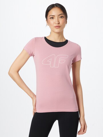 rožinė 4F Sportiniai marškinėliai: priekis