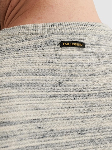 PME Legend Pullover 'PME LEGEND - Pullover with allover texture' i beige
