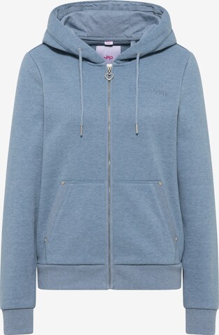 MYMO Zip-Up Hoodie in Blue: front