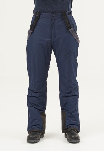 Whistler Regular Workout Pants 'Fairfax' in Blue: front