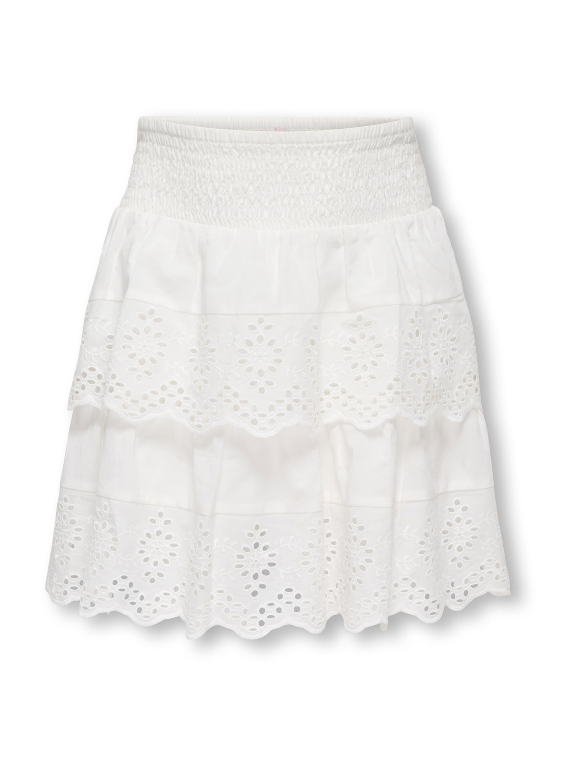 ONLY GIRLS Юбка 'KOGLOU' в Белый: спереди