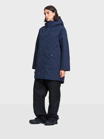 Parka mi-saison AIGLE en bleu : devant