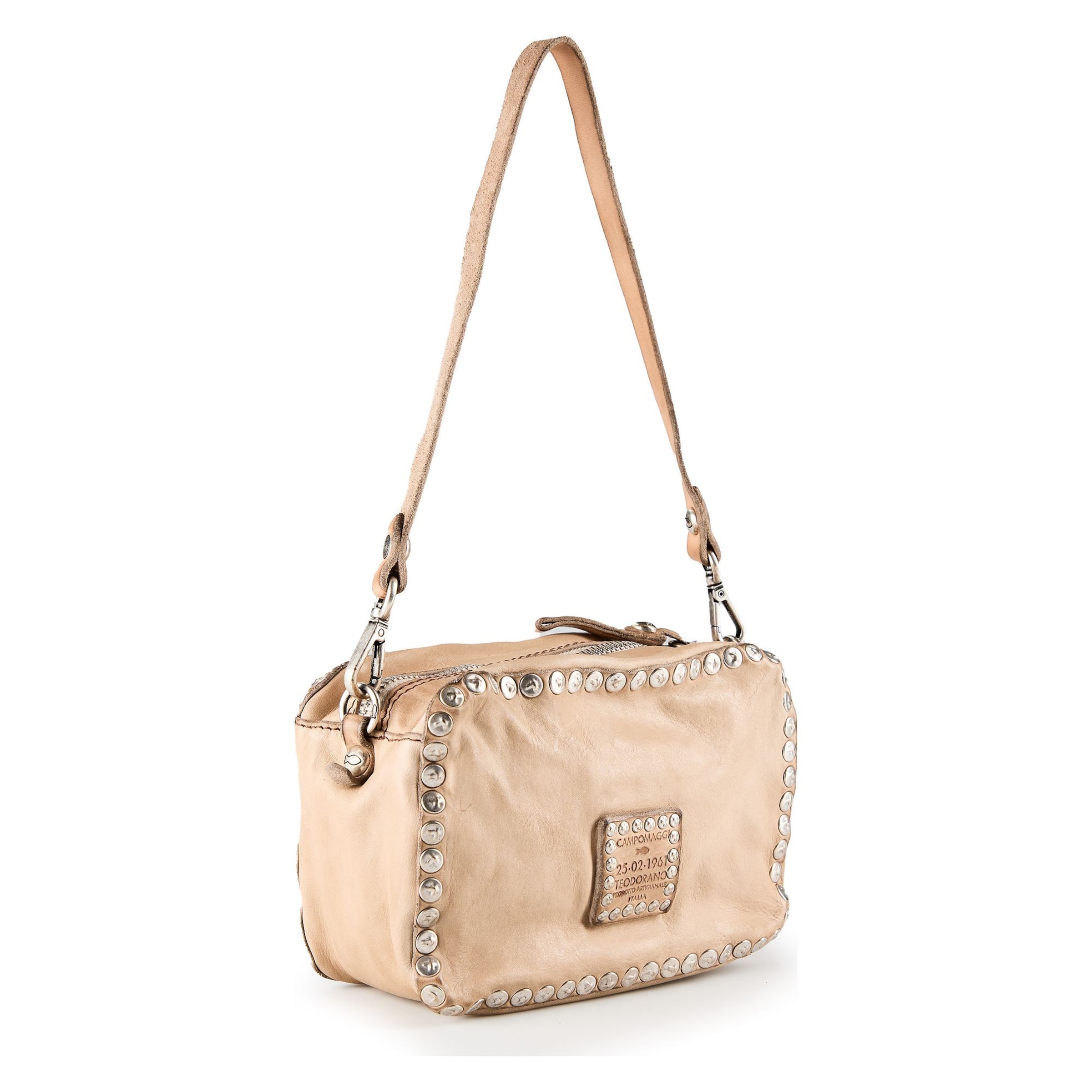 Sac bandoulière 'Kate' Campomaggi en beige : devant
