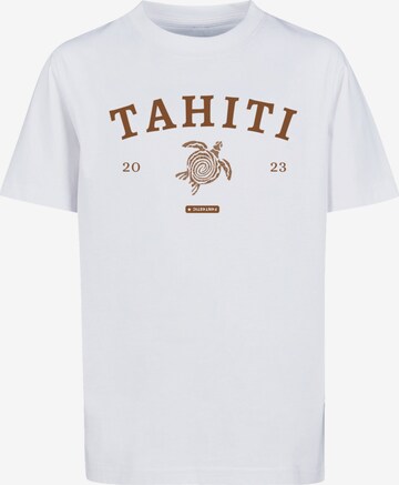 F4NT4STIC Shirt 'Tahiti' in Wit: voorkant