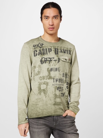 CAMP DAVID Sweater in Green: front