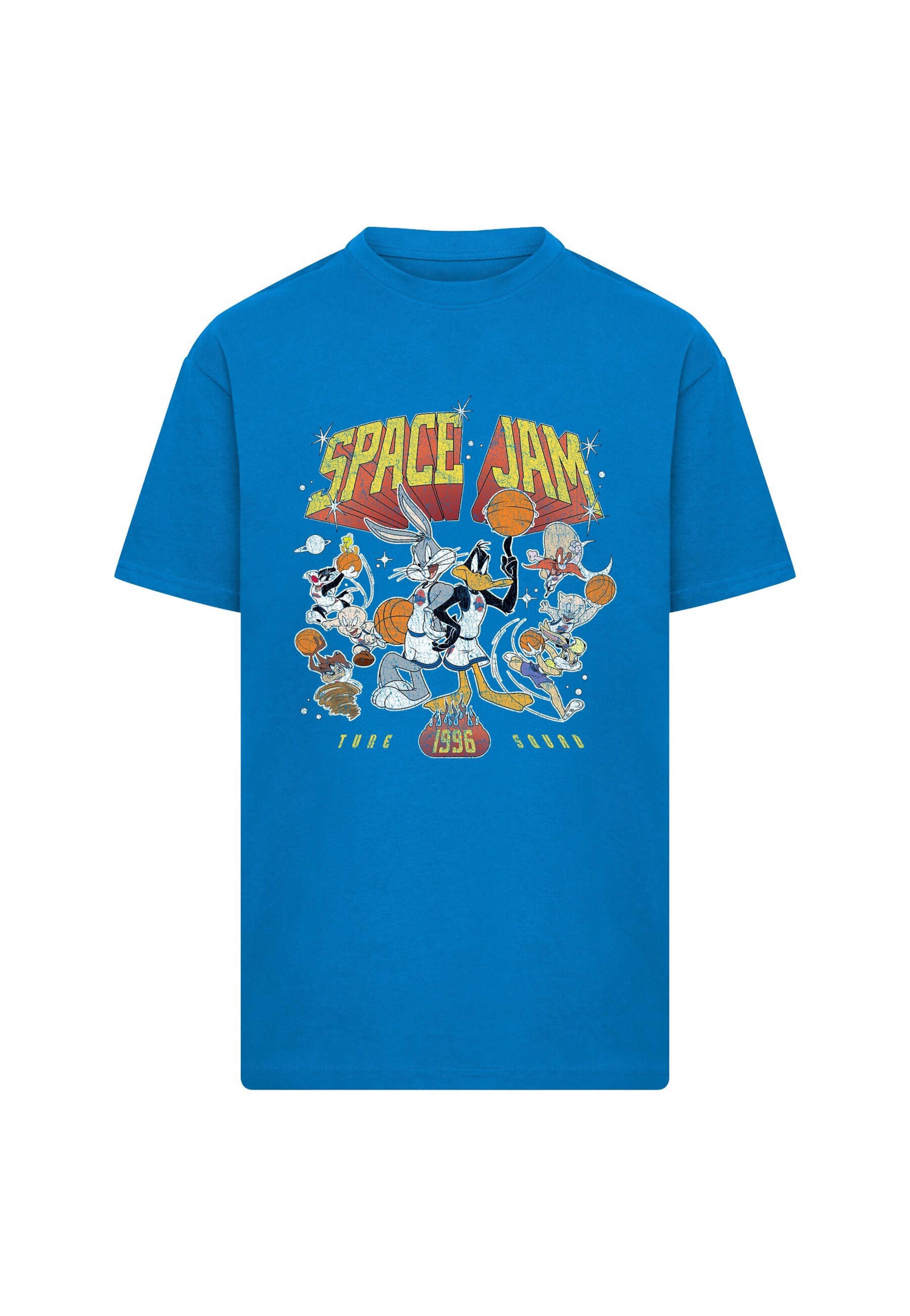 Maglietta 'Space Jam Tune Squad' di Merchcode in blu: frontale