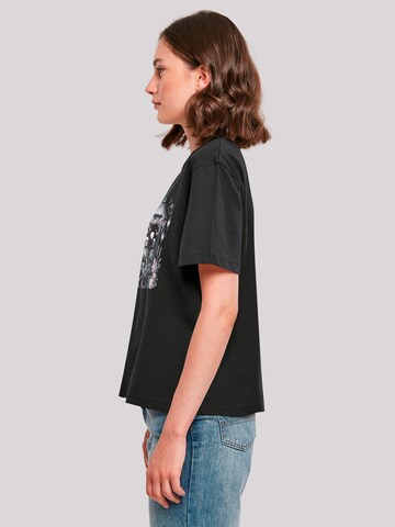 F4NT4STIC Shirt 'Skelett Paar Valentinstag' in Zwart