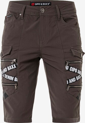 CIPO & BAXX Regular Pants in Brown: front