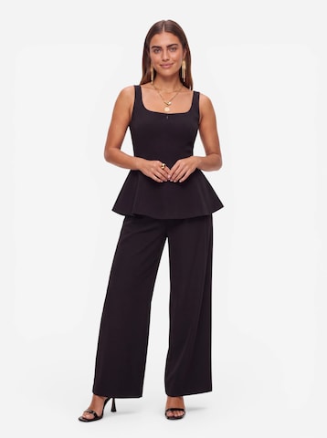 About You x Jessica Haller Top 'Peplum' in Schwarz