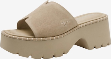 Mule Tamaris en beige : devant