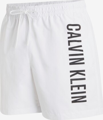 Shorts de bain 'Intense Power' Calvin Klein Swimwear en blanc
