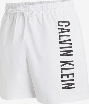 Calvin Klein Swimwear Board Shorts 'Intense Power' in White