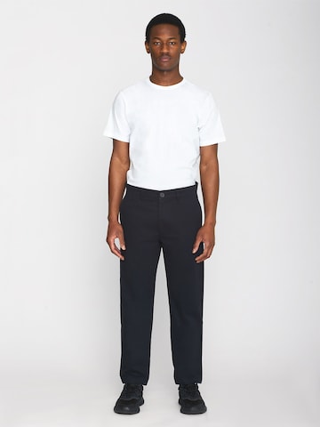 KnowledgeCotton Apparel Regular Chino Pants in Black