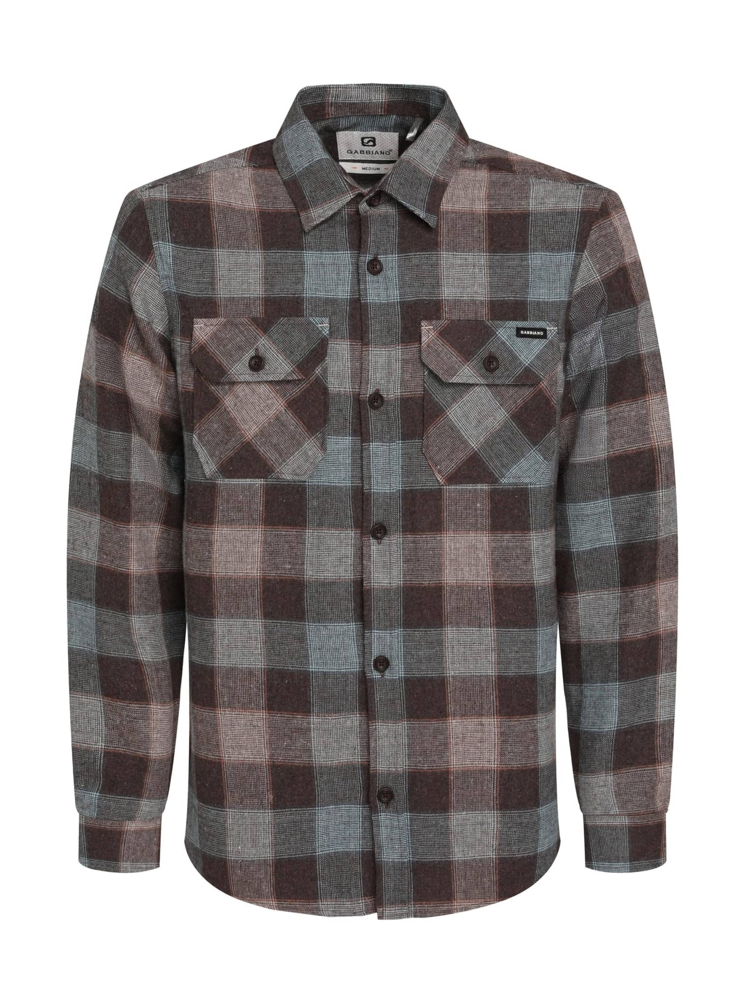 Gabbiano Comfort fit Overhemd in Bruin