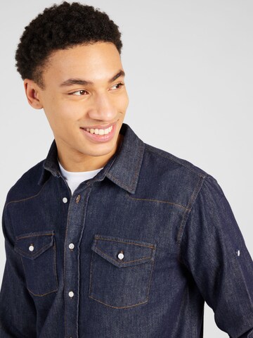 AÉROPOSTALE Regular fit Button Up Shirt in Blue