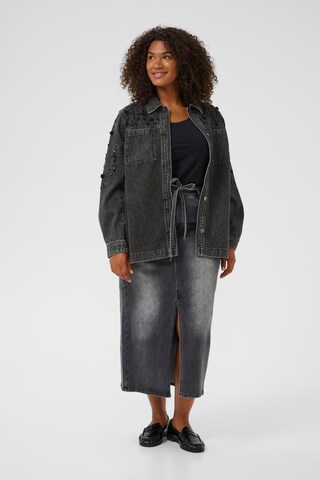KAFFE CURVE Between-season jacket 'Jaida' in Grey