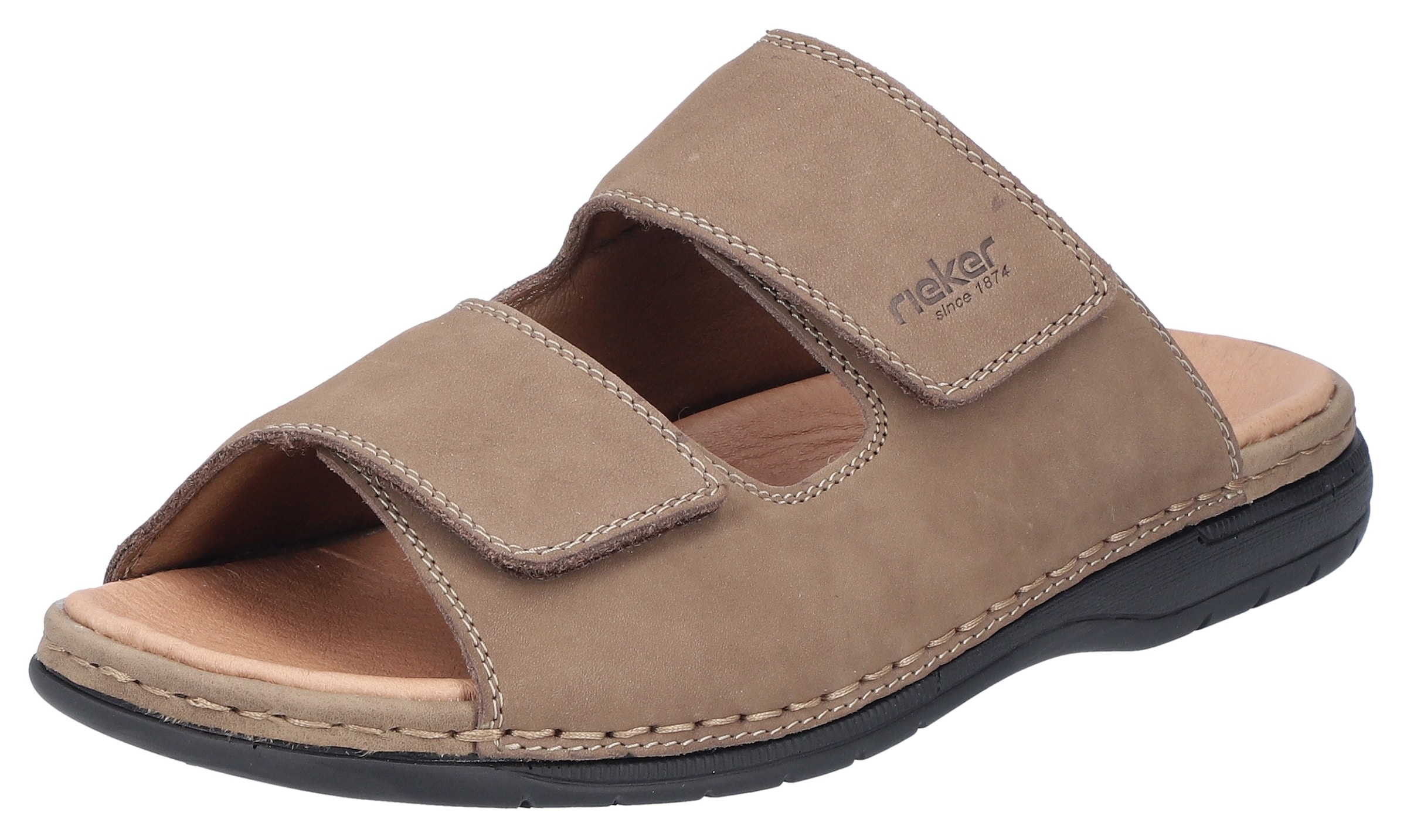 Mule Rieker en beige : devant