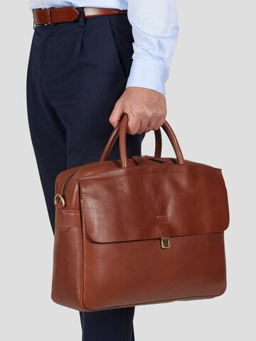 Howard London Laptoptasche 'Laptop Bag Charlie Brown'‌‌‌‌‌‌‌‌‌‌ in Braun: Vorderseite