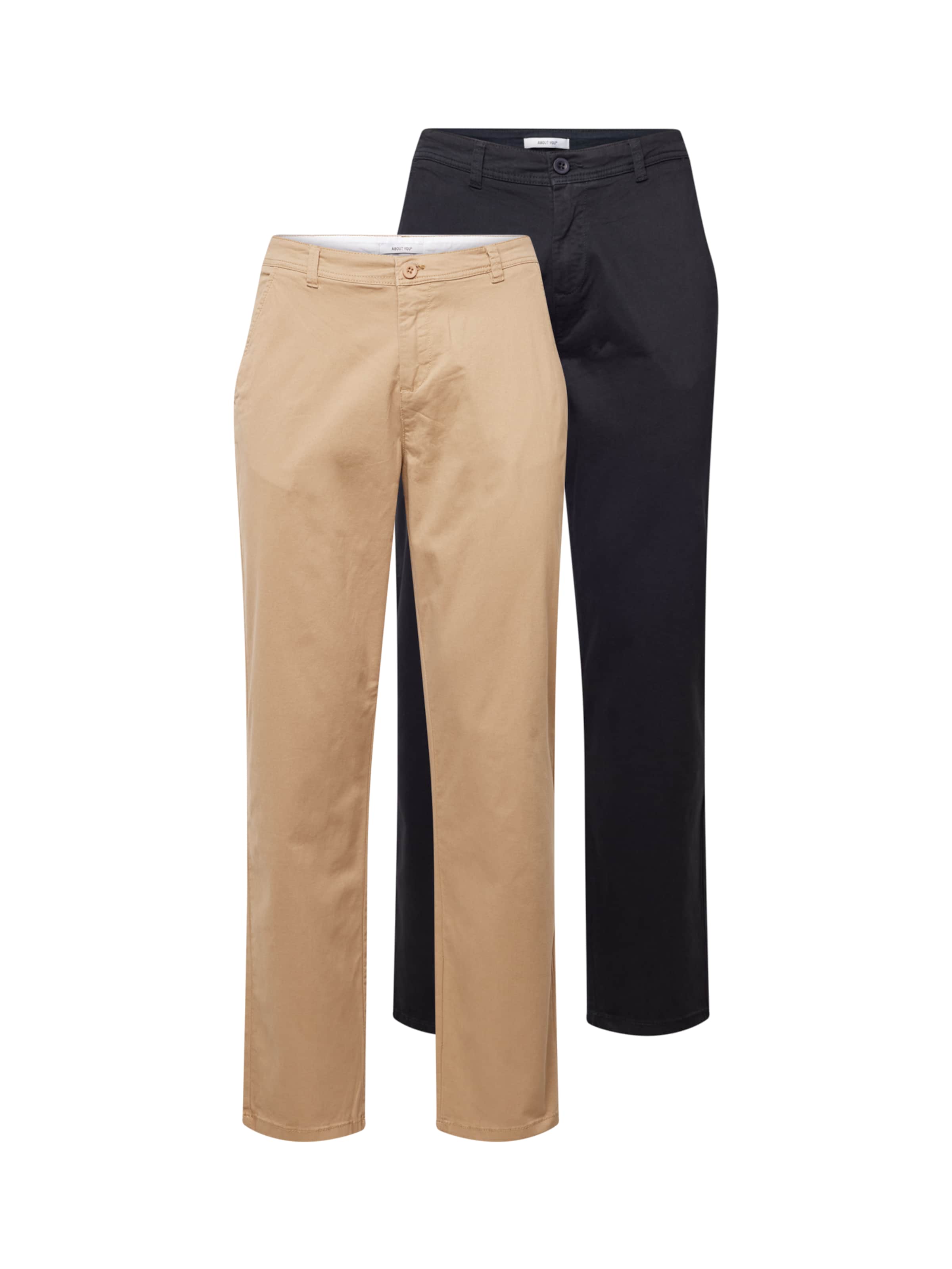 ABOUT YOU Trousers 'Johann' in Beige / Navy, Item view