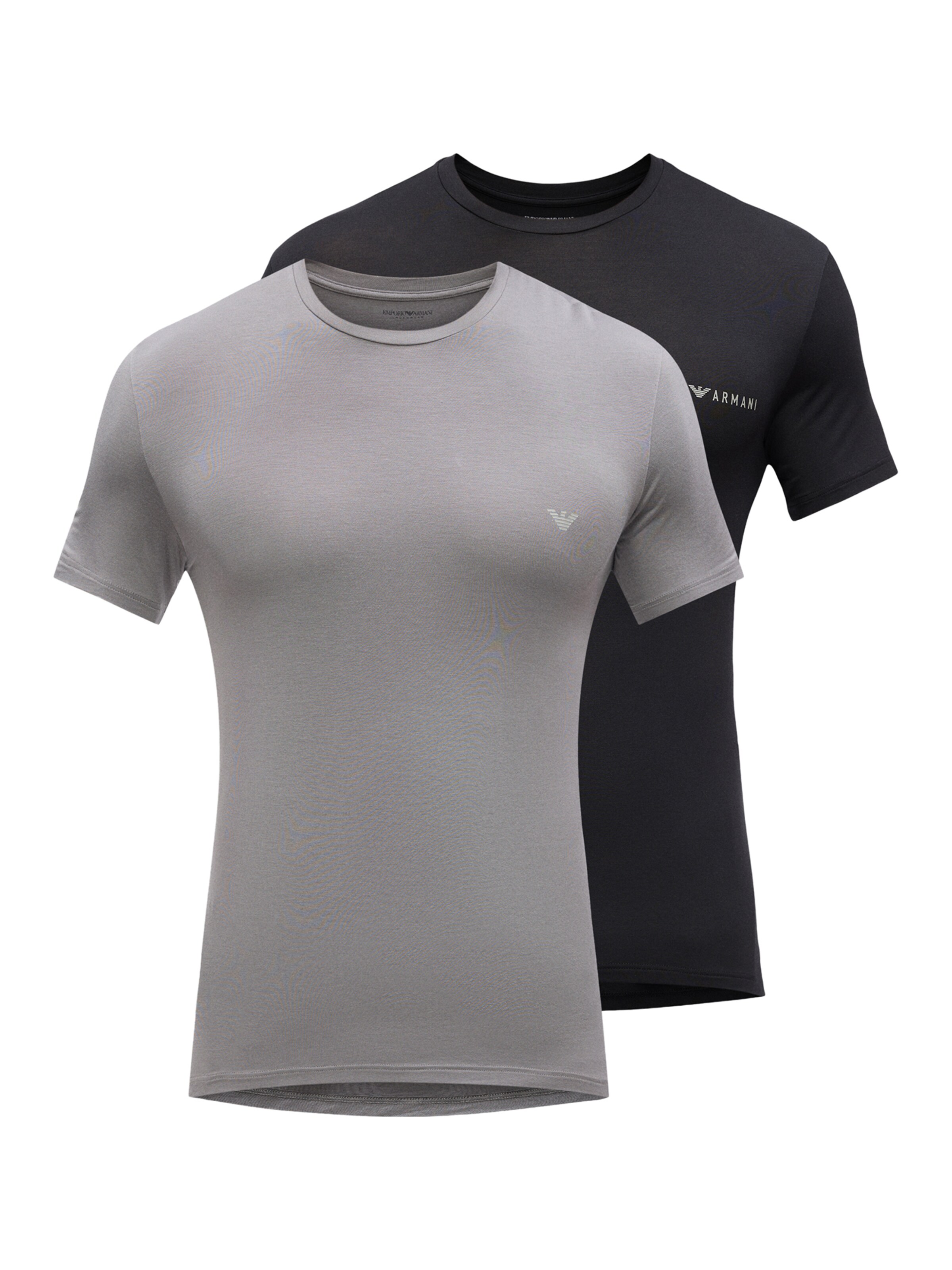Emporio Armani Футболка в Серый / Черный, Обзор товара
