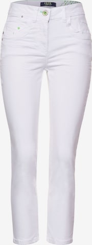 CECIL Slim fit Pants in White: front