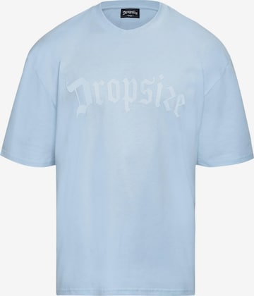 T-Shirt Dropsize en bleu : devant
