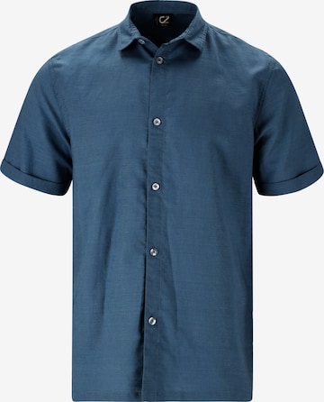 Cruz Regular fit Functioneel overhemd 'Jericho' in Blauw: voorkant