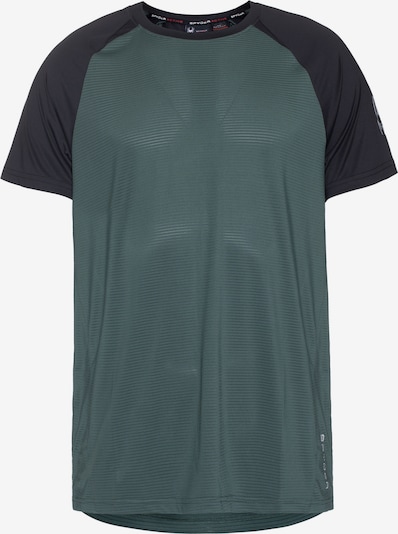Spyder Functioneel shirt in de kleur Groen / Zwart, Productweergave