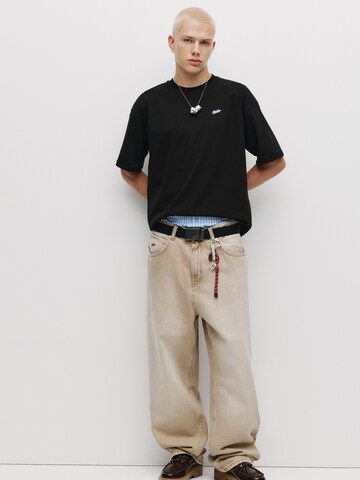 Pull&Bear Koszulka w kolorze czarny
